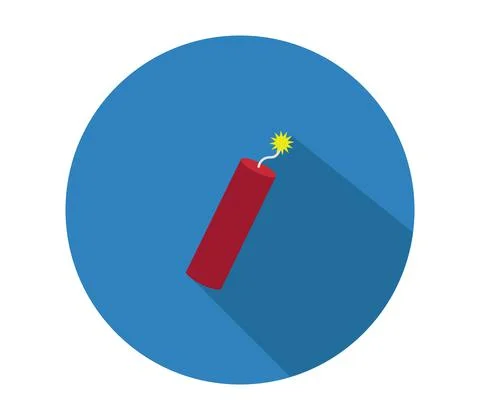 Dynamite icon illustrated in vector on white background Stockillustratie