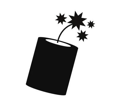 Dynamite icon illustrated in vector on white background 스톡 일러스트