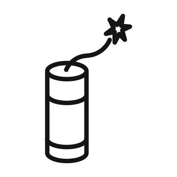 Dynamite icon mark in filled style 库存插图