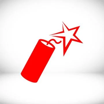 Dynamite icon stock vector illustration flat design Stock Illustration