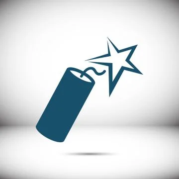 Dynamite icon stock vector illustration flat design Stock Illustration