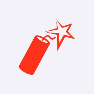 Dynamite icon stock vector illustration flat design Stock Illustration