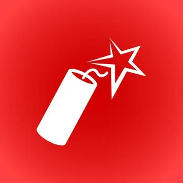 Dynamite icon stock vector illustration flat design Stock Illustration
