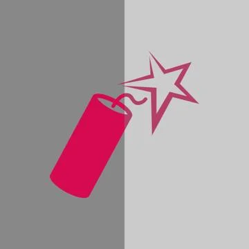 Dynamite icon stock vector illustration flat design Stock Illustration