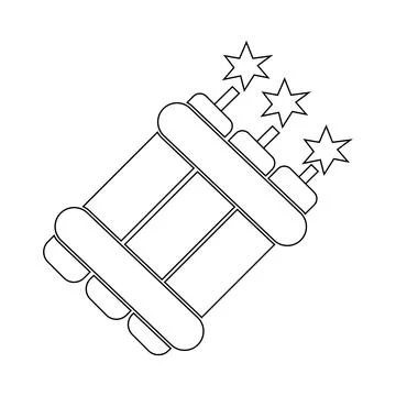 Dynamite icon vector Stock Illustration