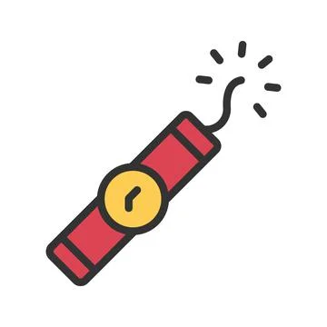 Dynamite icon vector image. Stock Illustration