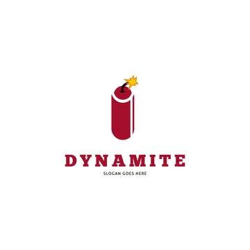 Dynamite or TNT Icon Vector Logo Template Illustration Design Stock Illustration