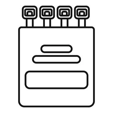 Dynamite pack icon representing danger and explosive power Stock Illustration