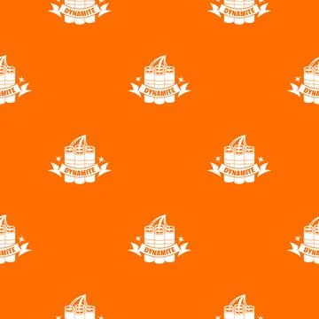 Dynamite pattern orange 스톡 일러스트