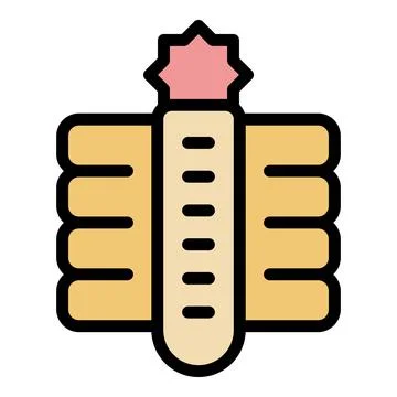 Dynamite plunger detonating a stack of explosives Stock Illustration