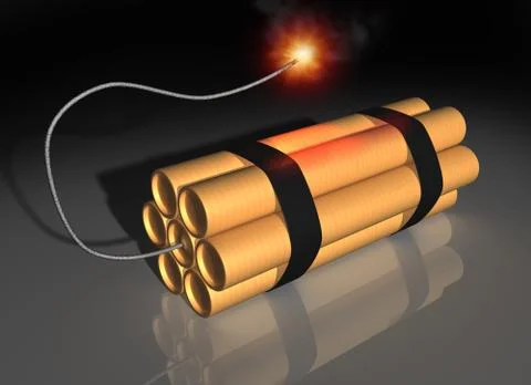 Dynamite ready to blow Stock Illustration