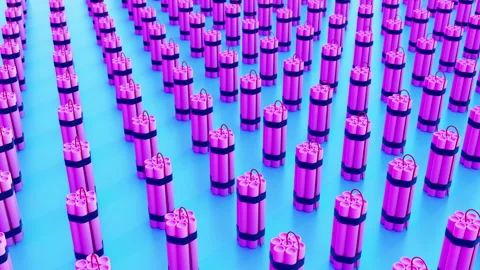 Dynamite Seamless Pattern 01 4K Stock Footage 308613000