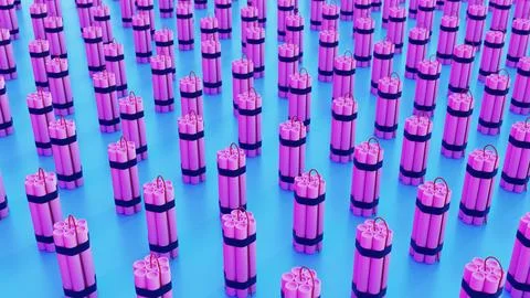 Dynamite Seamless Pattern Stock Photos