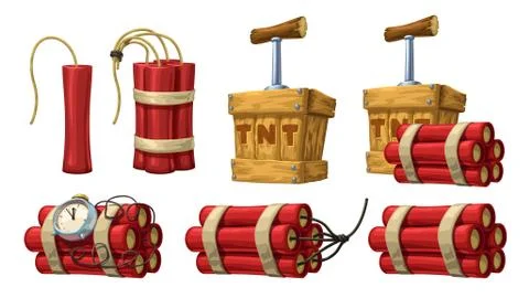 Dynamite set on white Stockillustratie