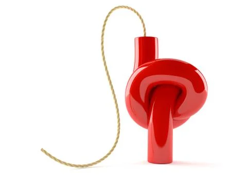 Dynamite stick with knot Stock Illustration