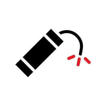 Dynamite Stick Vector Icon Design, Explosive Tool Illustrazione stock