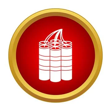 Dynamite sticks bundle representing power and danger concept Stock Illustration
