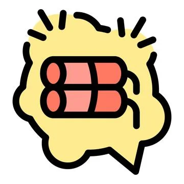 Dynamite sticks exploding inside comic speech bubble with yellow background Illustrazione stock