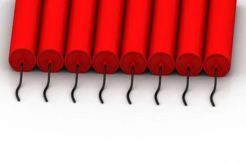 Dynamite sticks Free Stock Illustration