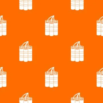Dynamite sticks pattern seamless Stock Illustration