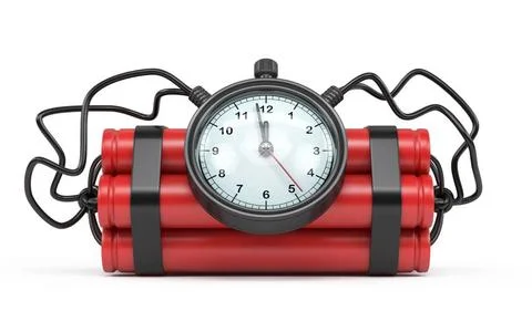 Dynamite TNT countdown explosive 3D Dynamite TNT countdown explosive 3D re... Stock Photos
