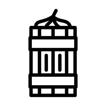 Dynamite tnt line icon vector illustration Stock Illustration