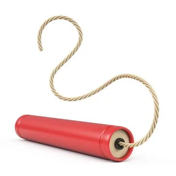 Dynamite TNT stick 3D Dynamite TNT stick 3D rendering illustration isolate... Stock Photos