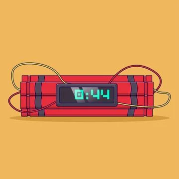 Dynamite Vector Icon Illustration with Outline for Design Element, Clip Art.. Stock Illustration