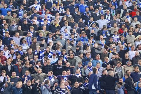 Dynamo kyiv team supporters Stock Photos