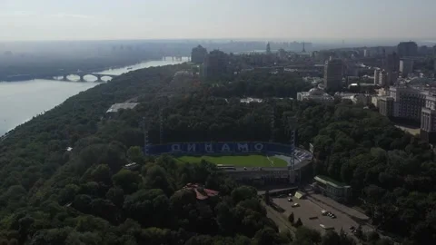 Dynamo stadium in the center of Kyiv Stock Footage 189888259