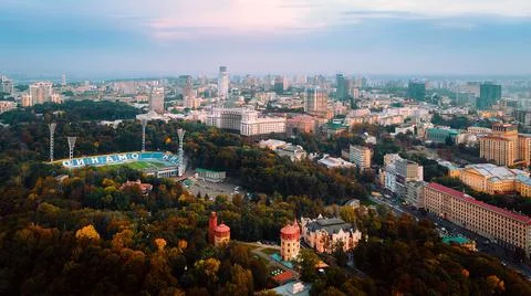 Dynamo stadium in Kiev Stock Photos