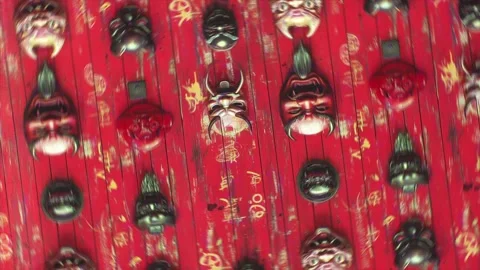 Dynasty Knocker Rotation Motion Video stock 306460647