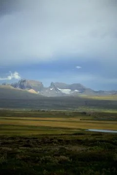 Dyrfjoll mountain Stock Photos