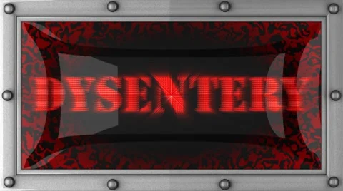 Dysentery on led Stock Footage 8703663