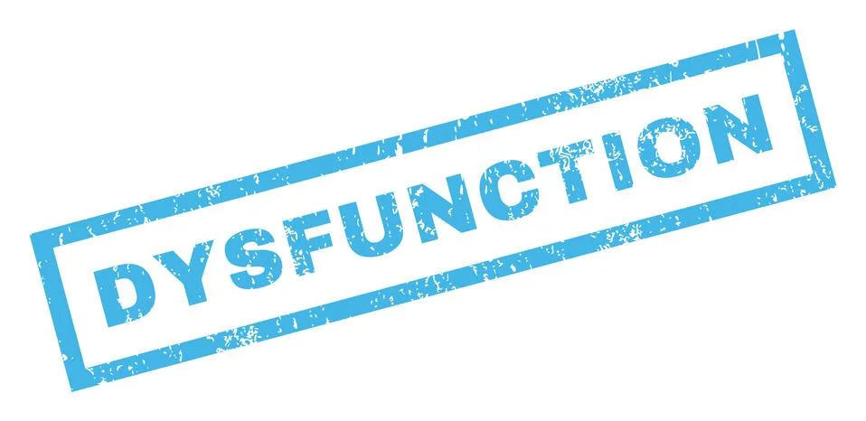 Dysfunction Text Rubber Seal Stamp Watermark Stock Illustration