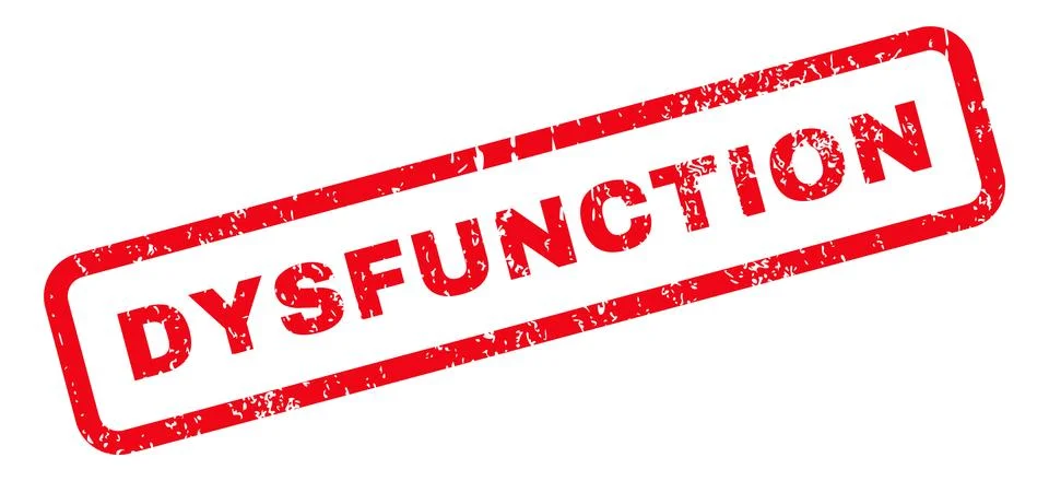 Dysfunction Text Rubber Stamp 스톡 일러스트