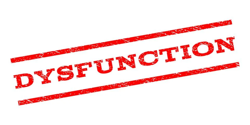 Dysfunction Watermark Stamp Stock Illustration