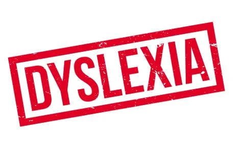 Dyslexia rubber stamp Stock Illustration