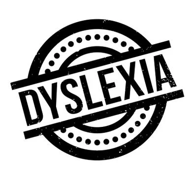 Dyslexia rubber stamp Stock Illustration