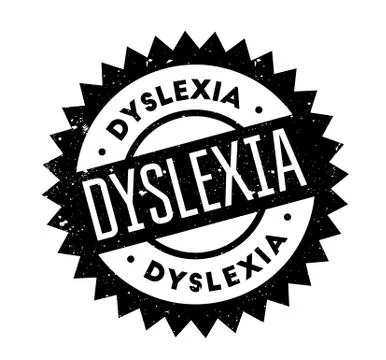Dyslexia rubber stamp Stock Illustration