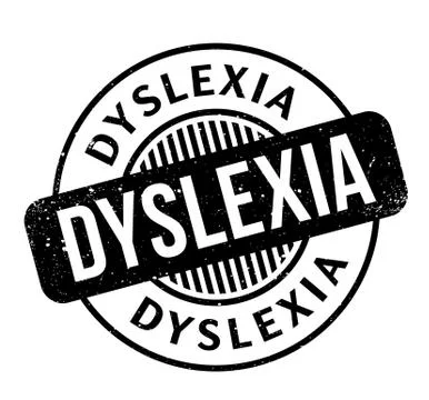 Dyslexia rubber stamp Stock Illustration