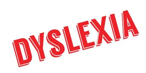 Dyslexia rubber stamp Stock Illustration
