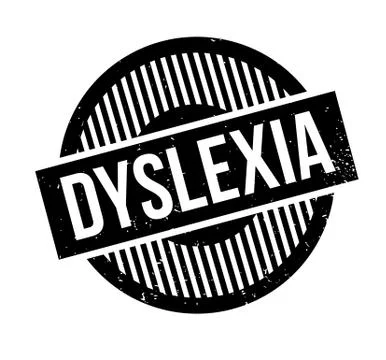 Dyslexia rubber stamp Stock Illustration