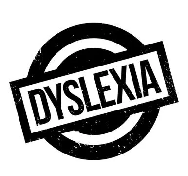 Dyslexia rubber stamp Stock Illustration