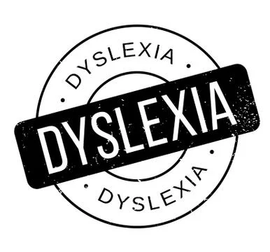 Dyslexia rubber stamp Stock Illustration