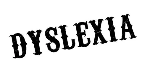 Dyslexia rubber stamp Stock Illustration