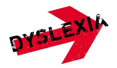 Dyslexia rubber stamp Stock Illustration