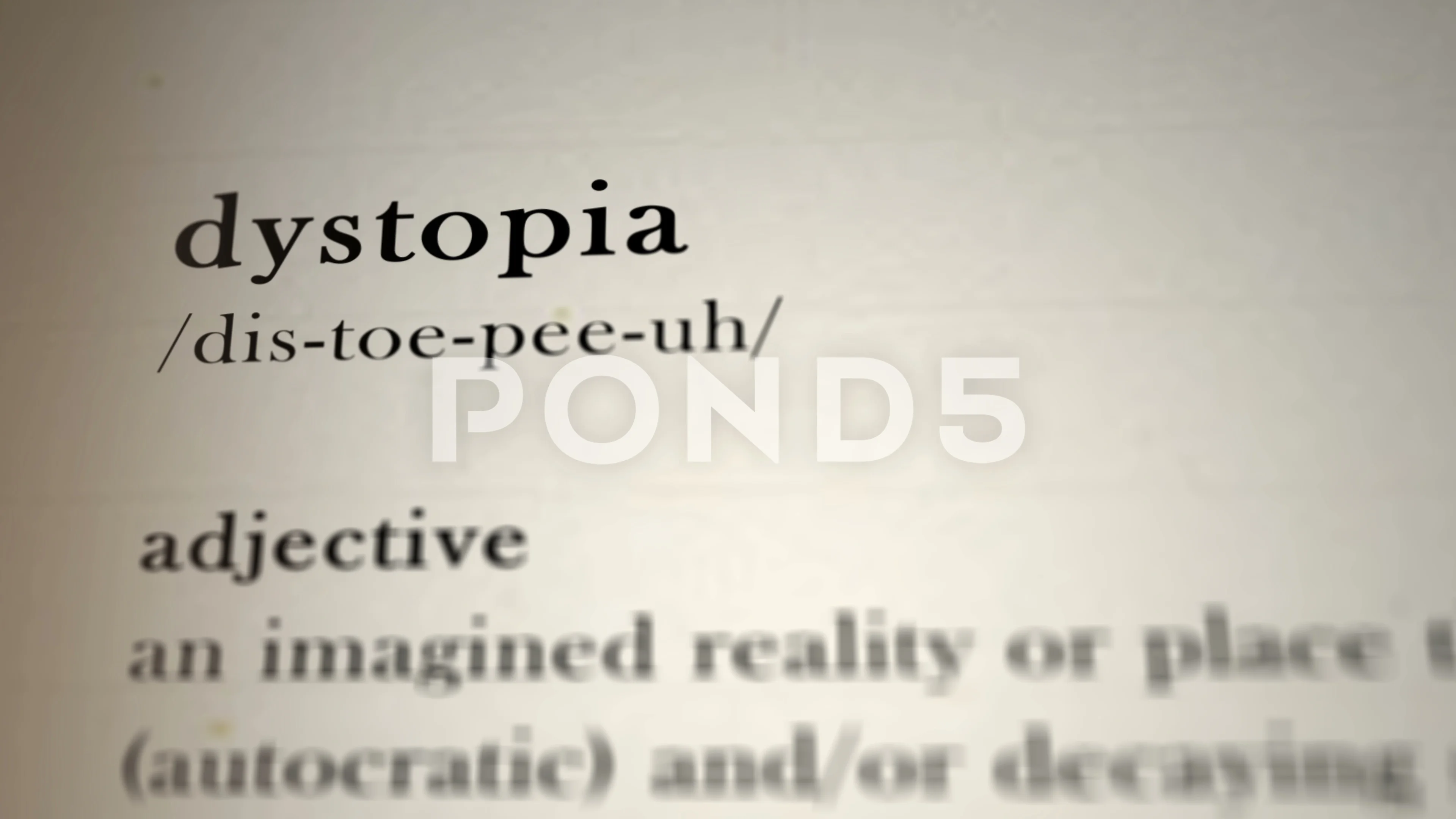 Dystopia meaning on sale