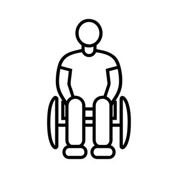 Dystrophy icon or modern line symbol. Vector line art and icon design with .. Stock Illustration