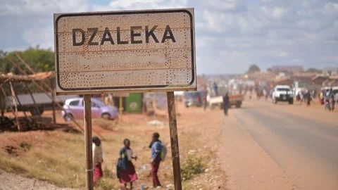 "Dzaleka" Sign Stock Footage 308338888